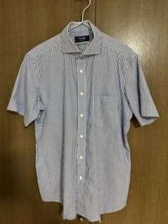 Maker's Shirt Kamakura ストライプ 半袖シャツ Lのサムネイル