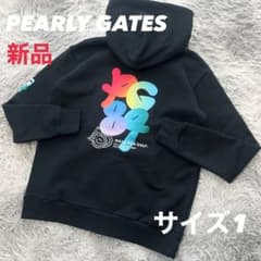 新品 パーリーゲイツ パーカー フーディ ジャケット 35周年 ネイビー 1