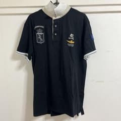 Aeronautica Militare ブラック ポロシャツ　XLのサムネイル