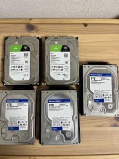 ツ*ン様 Western Digital WD80EAZZ 8TB HDD 5個 - メルカリ