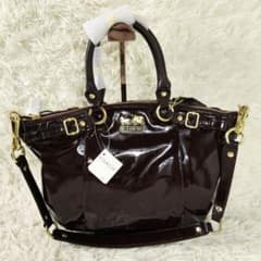タグ付き✨ COACH マディソン y2kパテント サッチェル 2way 紫 タグ付き✨ COACH マディソン y2kパテント サッチェル 2way 紫 - メルカリ