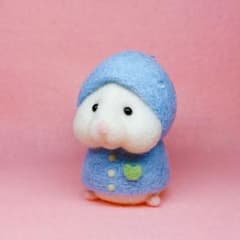 羊毛フェルト♡ハムスター♡レインコートのサムネイル
