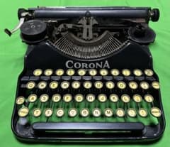 （希少）CORONA 4 タイプライター ドイツ語配列 アンティーク ジャンク 希少）CORONA 4 タイプライター ドイツ語配列 アンティーク ジャンク