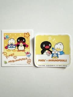 PINGU × あひるのペックル ステッカー とコレクションカード　2枚セットのサムネイル