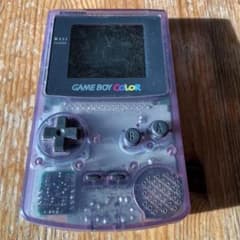 ゲームボーイカラー クリアパープル 本体　ジャンク品のサムネイル