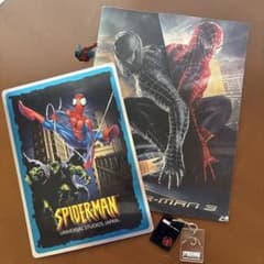 Spider-Man movie program, desk mat, keychain, pin badge