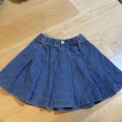 デニムプリーツスカート 120サイズのサムネイル