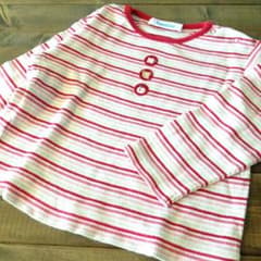 familiar ボーダーカットソー  90cmのサムネイル