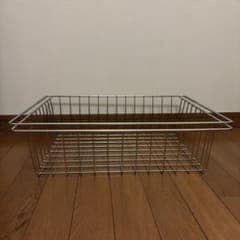 無印良品 ステンレスユニットシェルフ 追加用バスケット 幅56cm - メルカリ