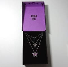 ANNA SUI 三連ネックレス 箱付き 袋付き セパレート - メルカリ