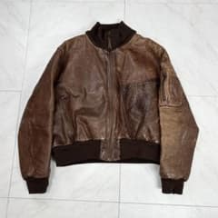 archive エンポリオアルマーニ レザージャケット フライト ブルゾン 50 archive エンポリオアルマーニ レザージャケット フライト ブルゾン 50