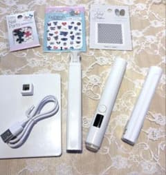 Nail art supplies, 2 types of nail lights, nail stickers, nail art parts, nail lights