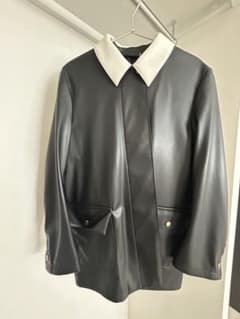 foufou bicolor leather jacket Sのサムネイル