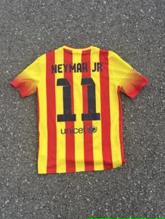 〖レア〗nike FC バルセロナ ネイマール 13-14 短丈 y2k 刺繍 希少〗nike FC バルセロナ ネイマール 13-14 短丈 y2k 刺繍