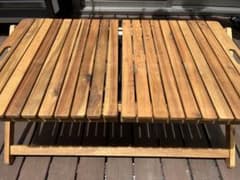 ウッドテーブル　アウトドアのサムネイル