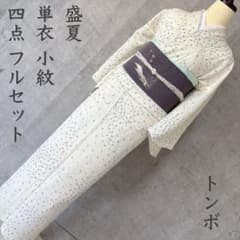 夏着物　夏用　フルセット　夏帯　絽　紗　小紋　トンボ　いづくら帯　V2 夏着物 夏用 フルセット 夏帯 絽 紗 小紋 トンボ いづくら帯 V2 - メルカリ
