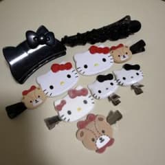 ハローキティ ヘアクリップ 8点セットのサムネイル