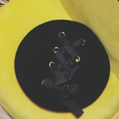 黒 ベレー帽 リボンのサムネイル