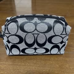 COACH シグネチャー ポーチ ブラックのサムネイル
