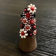 ヴィンテージ 日本軍 指輪 花 菊 日の丸 大正ロマン 軍モノ ミリタリーのサムネイル