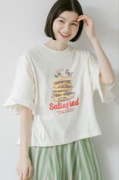 あきら様専用　ニコアンド　フリルアソートキャットTシャツ Lのサムネイル