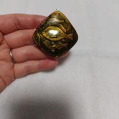 七宝焼♡銅板七宝♡金運アップジンクスのお魚♡ペンダントトップ