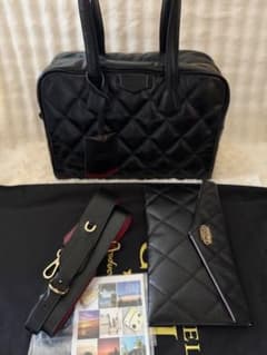ココセリュクスゴールド ダイヤモンドレザー 2WAYボストン バッグ 