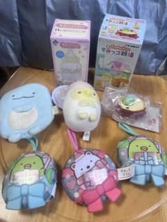 すみっコぐらし マスコット 5個　フィギュア　小物入れ　セットのサムネイル