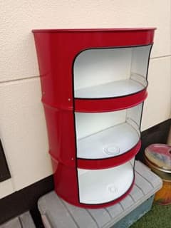 ドラム缶　テーブル　棚のサムネイル
