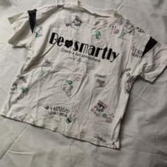 140㌢　半袖Tシャツ　メッシュ切り替え　総柄のサムネイル