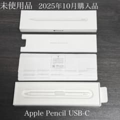 未使用品 保証付き 2025年10月購入品 Apple Pencil USB-C - メルカリ