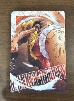 ONE PIECE キャラメルポップコーンカード モンキー・D・ルフィ 002