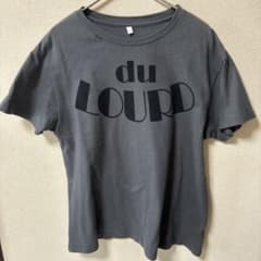 du LOURD ロゴプリント Tシャツ チャコールグレー Sサイズのサムネイル