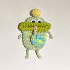 パクパクモンスター キーケース ハンドメイド 編み物のサムネイル