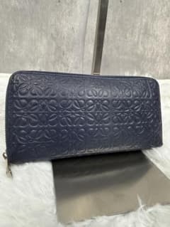 LOEWE ロエベ アナグラム 長財布 ネイビー ギャランティー付