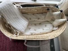 PUPPAPUPO ベビー用 クーファン バスケット 枕 布団セットのサムネイル