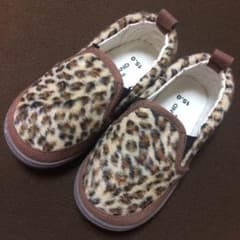 AMPERSAND ヒョウ柄靴  スリッポン 15㎝のサムネイル