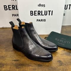 ほぼ新品　定価36.8万円　Berluti カーシヴ ガレ チェルシーブーツ　7 ほぼ新品 定価36.8万円 Berluti カーシヴ ガレ チェルシーブーツ 7