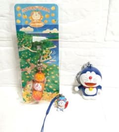 どこでもドラえもん ご当地ストラップ 愛媛限定 レトロ キーホルダー