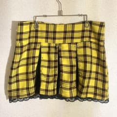 USA製 ヴィンテージ ミニスカート チェック柄 プリーツ アメリカ古着 y2kのサムネイル
