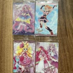 未開封:プリキュアウエハースカード第12弾　 SR/スーパーレア4枚まとめ売り
