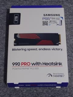 Samsung 990 PRO 2TB with Heatsink その5