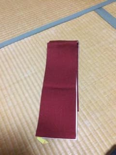 伊達襟　正絹　臙脂色のサムネイル