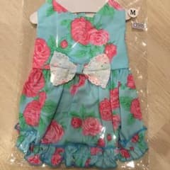 ワンピース　花柄　犬　服のサムネイル