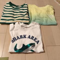 キッズ Tシャツ SHARK AREA スパンコール 130cm〜140cmのサムネイル