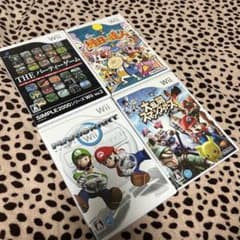 wiiソフト　4枚セット　スマブラ/マリオカート/縁日の達人/パーティゲームのサムネイル