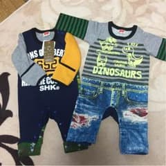 2点セット✨ロンパース70 裏起毛のサムネイル