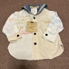 デニム&ダンガリーセーラーカラーシャツ入園式100センチのサムネイル