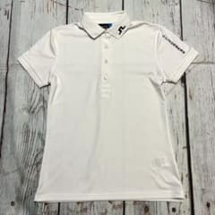 美品】J.LINDEBERG ゴルフ ポロシャツ ホワイト Lサイズ - メルカリ