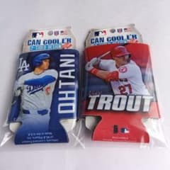 大谷翔平 マイクトラウト 缶クーラー 2個セット エンゼルス ドジャース